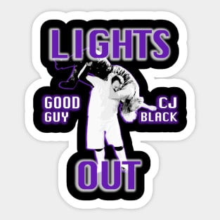 Lights Out - CJ Black Sticker